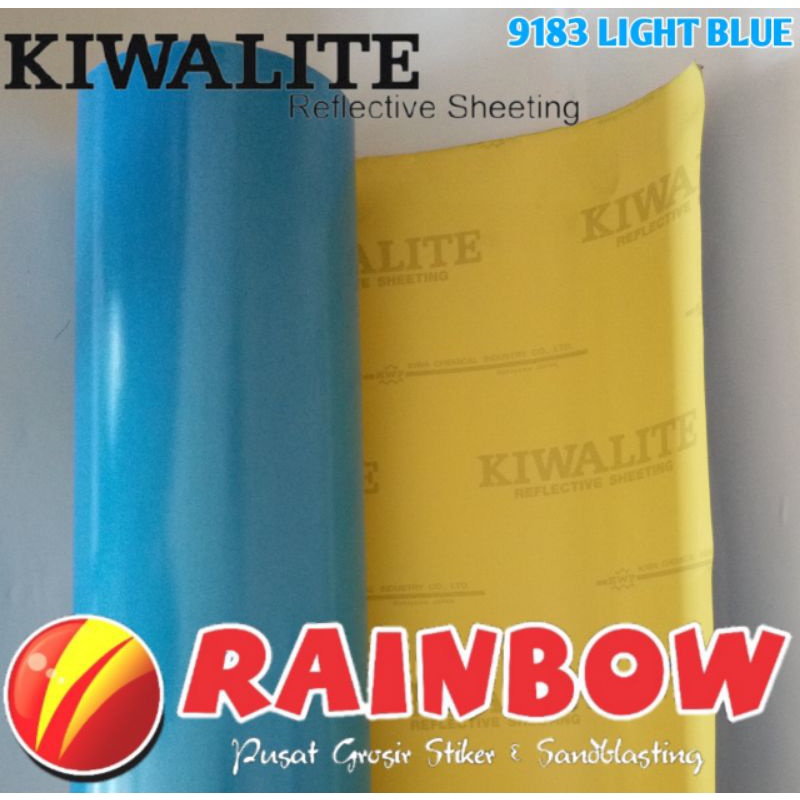 Jual Sticker Kiwalite Reflective Scotlight Sheet Warna Biru Muda