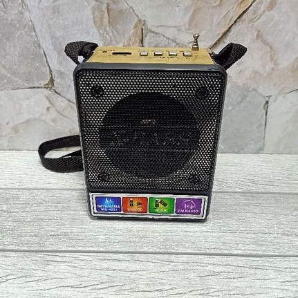 COD Speaker Radio Pemutar Musik USB Memori TF SD Senter Mitsuyama MS-4021