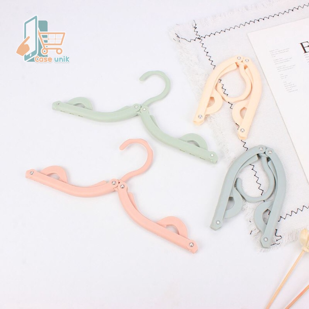 RT72 GANTUNGAN HANGER BAJU LIPAT PORTABLE TRAVEL PLASTIK CS3931