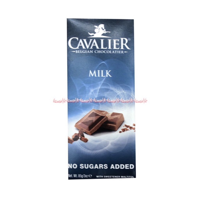 Cavalier Dark Milk Hazelnut 85gr No Sugar Added Coklat Tanpa Gula Cokelat Bar Aman Untuk Diabetes