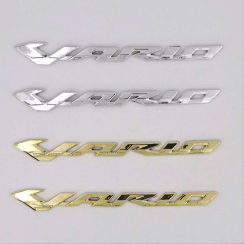 Emblem Honda Vario 125 150 Chrome Silver Gold Emas Merah Kanan Kiri bukan stiker timbul