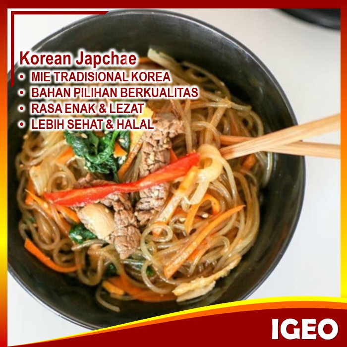 

Japchae Mie Tradisional Khas Korea Halal Enak Lezat Khusus Gosend Grab Sameday