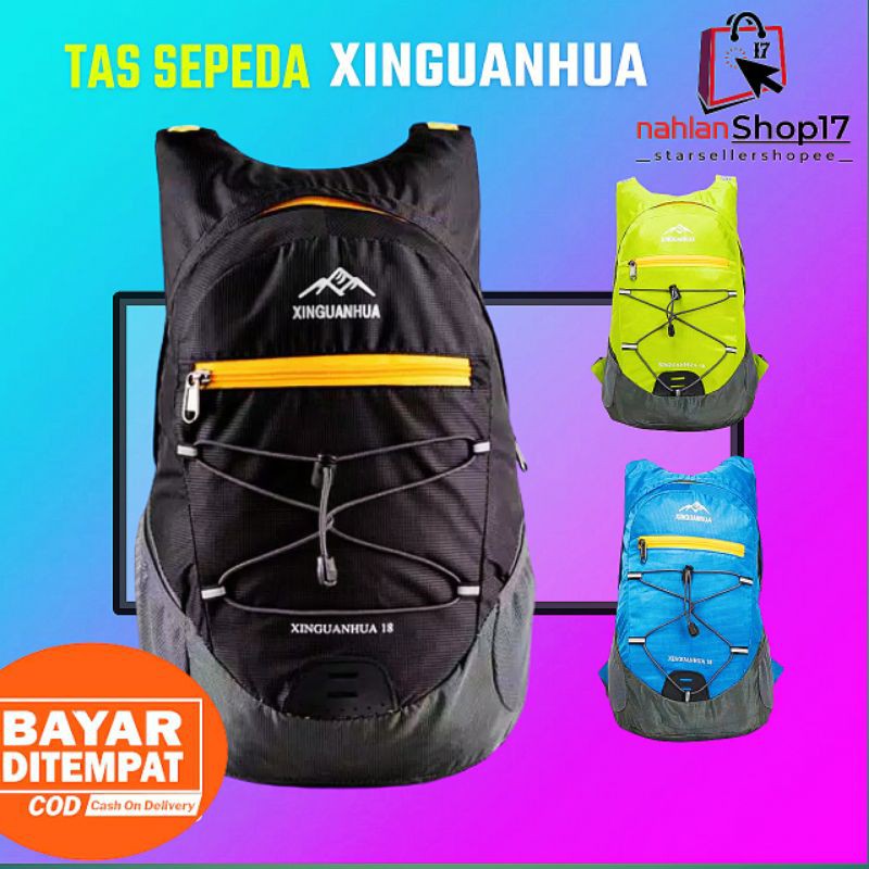 TAS MINI LIPAT BACKPACK RANSEL SEPEDA GUNUNG OUTDOOR JALAN 18L