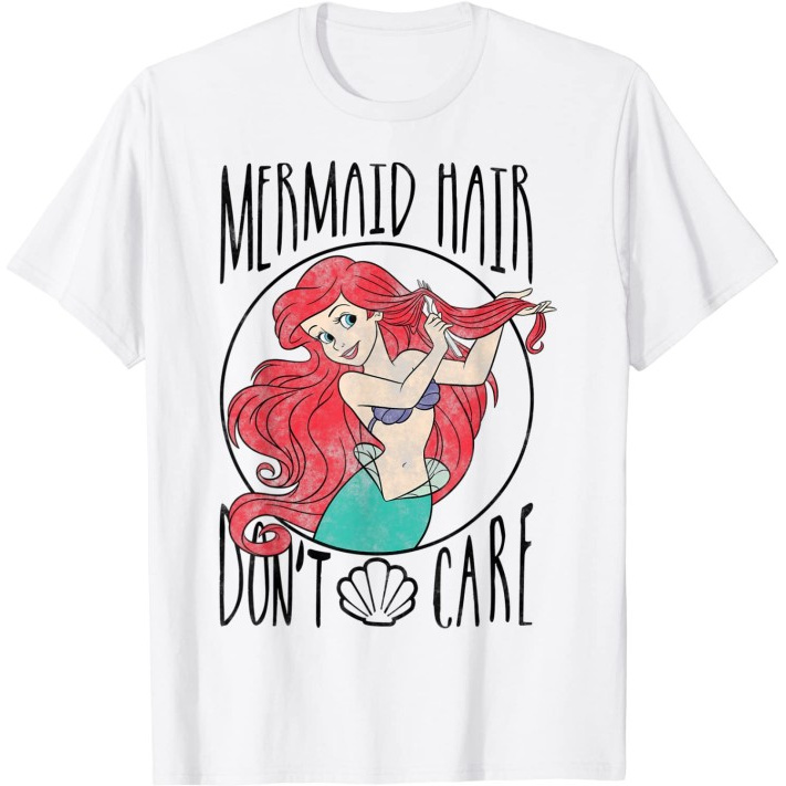 Baju Kaos Anak Disney Little Mermaid Ariel Mermaid Hair Don't Care