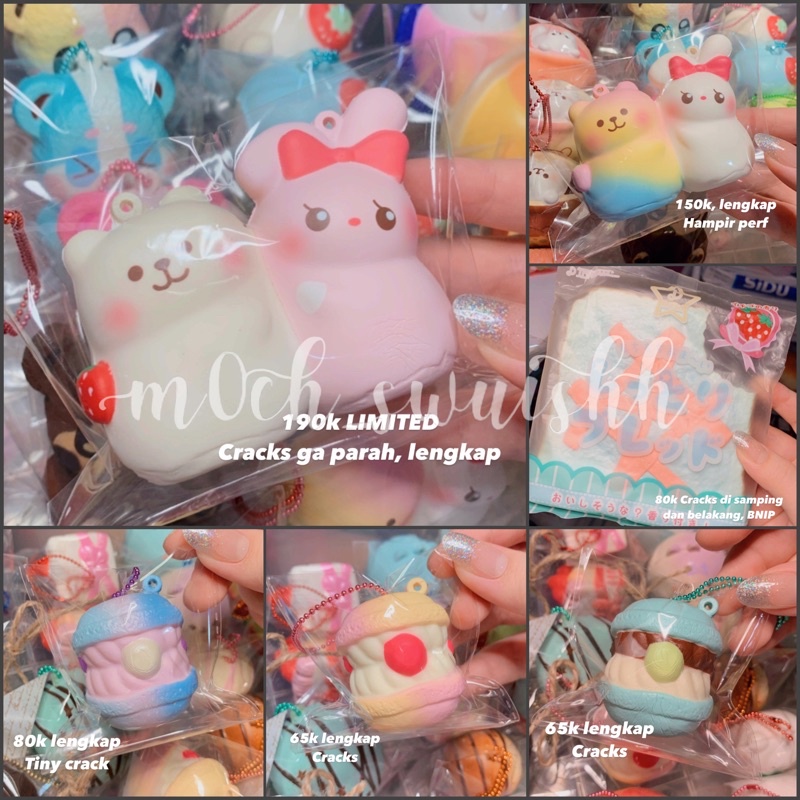 FLASH SALE Squishy Ibloom Limited Share Bread Angel Bunny & marmo, JDream Toast, Mini Sweet Series G