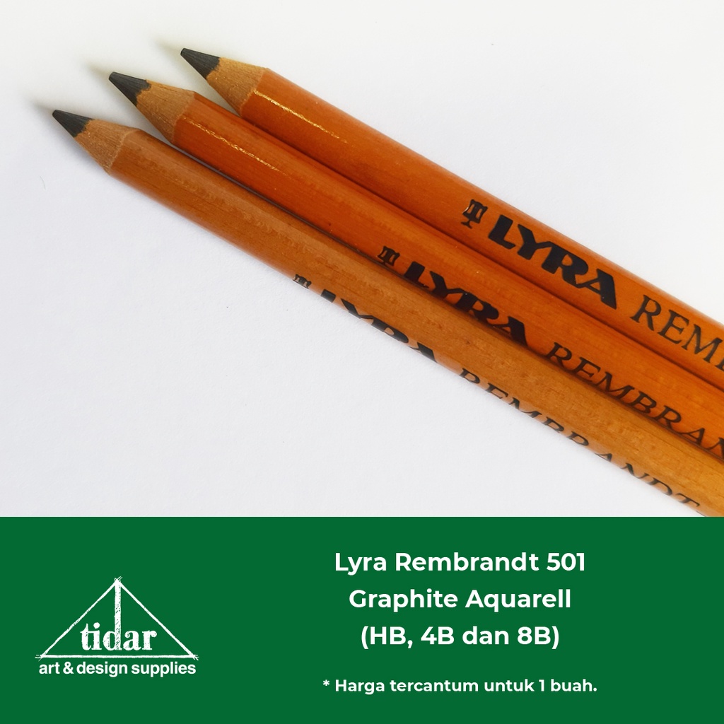 

[MR] Lyra Rembrandt Graphite Aquarelle Pencils 501 - Pensil Grafit Cat Air Lira