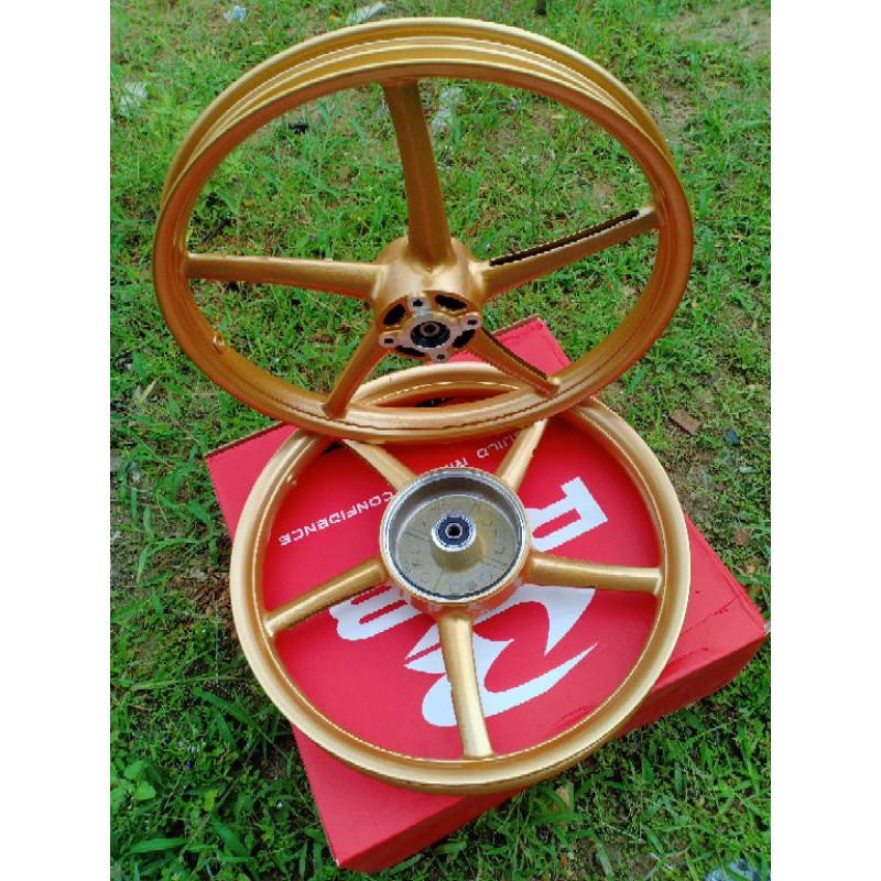 VELG RCB SET SP522 GOLD TROMOL BESAR ,UNIVERSAL ALL MOTOR RXKING,JUPZ,FISR,DAN HONDA CB,GL,MP,TIGER-Pnp laker mp,gl,cb