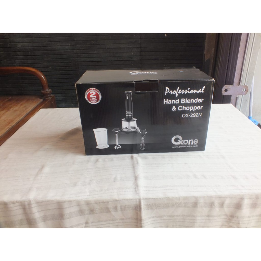 Blender Tangan Oxone OX-292N Professional Hand Blender &amp; Chopper 200W