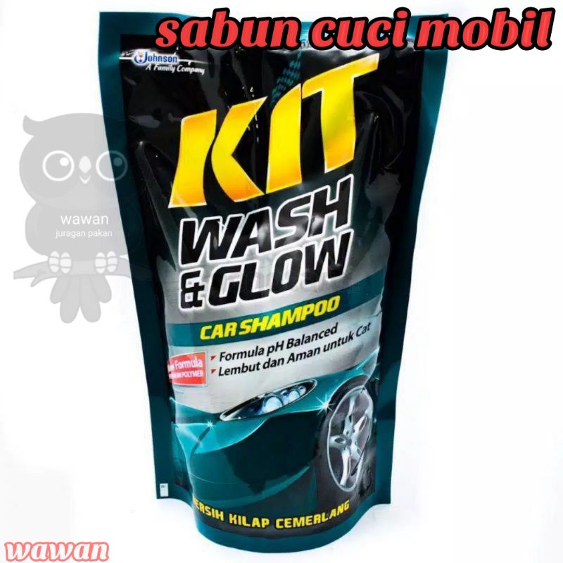 shampoo mobil kit, sampo mobil KIT WASH N GLOW POUCH 720 ML