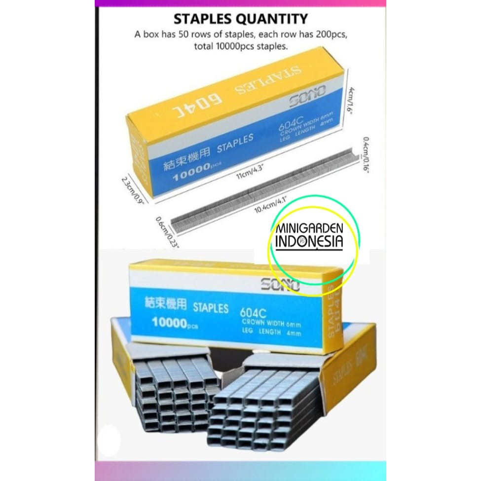 ISI ULANG REFILL STAPLES TAPETOOL isi 10.000 pcs pengikat tanaman lanjaran merambat tomat anggur