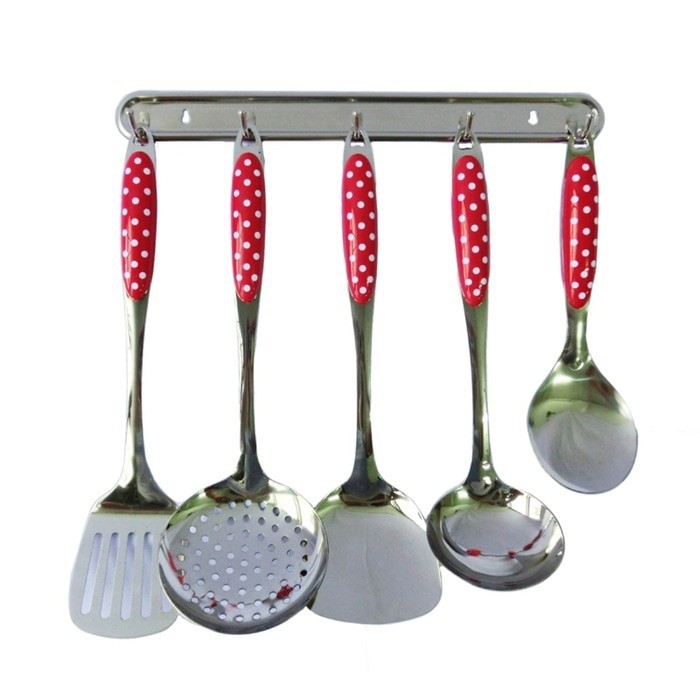 SPATULA SET NAKAMI Polkadot Set House Wares Kitchen Tool Set Sutil Irus Sodet Set 1.050gr