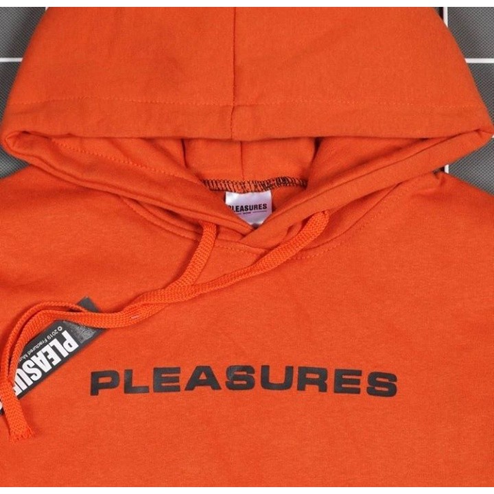 JAKET HOODIE PREMIUM PLEASURES CHAMPION LOGO SABLON SIMPLE