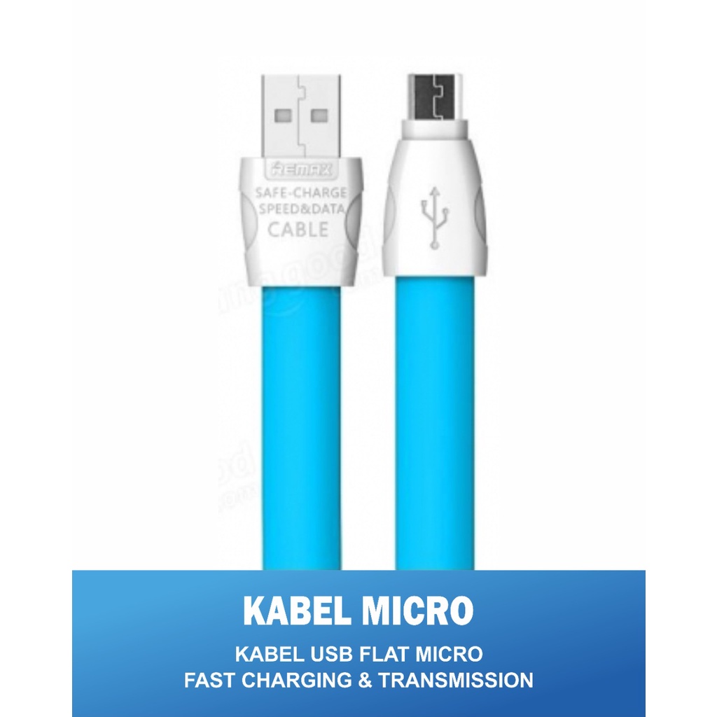 KABEL USB REMAX MICRO FULL SPEED COMPATIBLE MICRO GENERASI 2