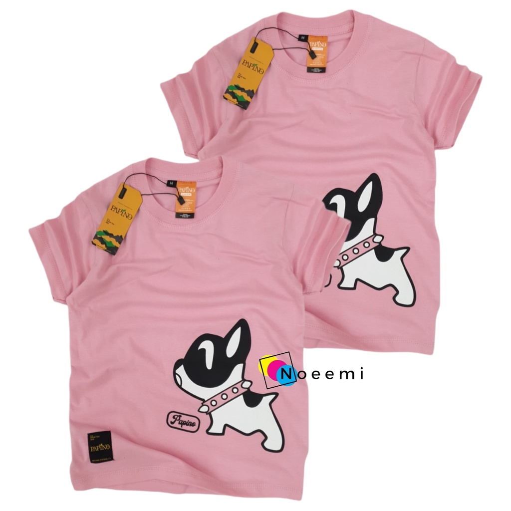 Papino Baju Kaos Anak 1 Sampai 12 Tahun Bahan Catton 30s Pakaian Distro Oblong  Pink