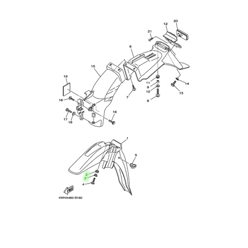 BOSH KARET BODY SET KARET GROMET UNTUK BAUT SPAKBOR SLEBOR DEPAN F1ZR ORIGINAL (SEPAKET)