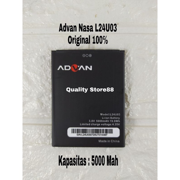 Baterai Advan Nasa L24U03 Original 100℅