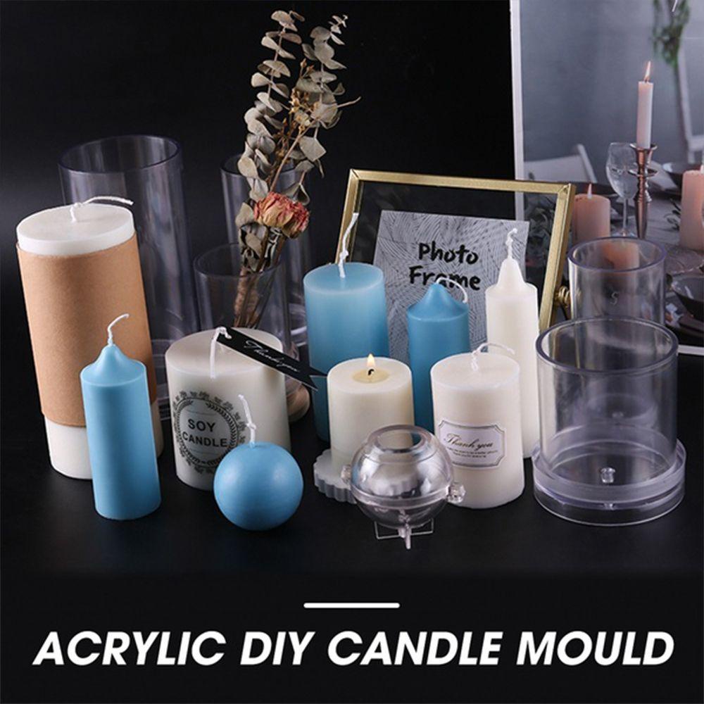 Top Candle Mold Party Craft Dekorasi Natal Cetakan Sabun Handmade Plastik