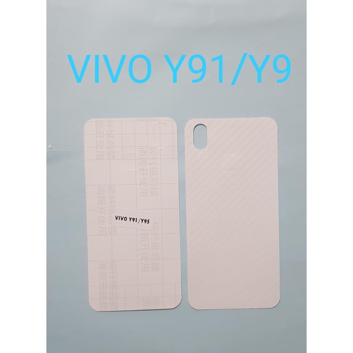 SKIN CARBON VIVO Y91 Y93 Y95 ~ ANTI GORES BACK VIVO Y91 Y93 Y95 ~ HP