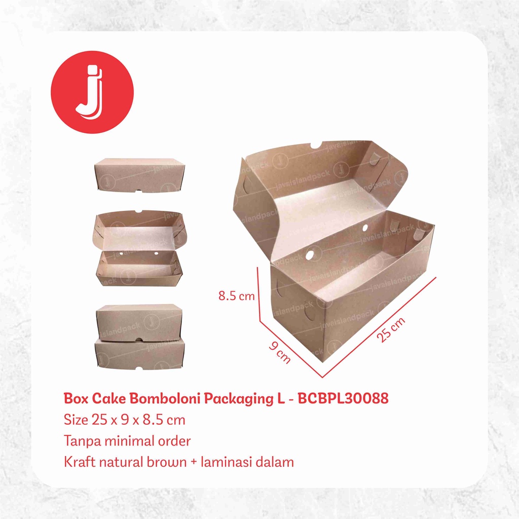 Box Cake Bomboloni Packaging L - BCBPL30088