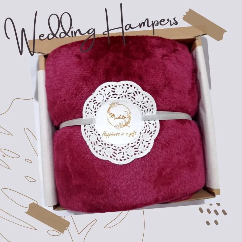 WEDDING HAMPERS/HAMPERS NIKAH/KADO NIKAH/KADO MURAH/HAMPERS SELIMUT BULU/HAMPERS MURAH