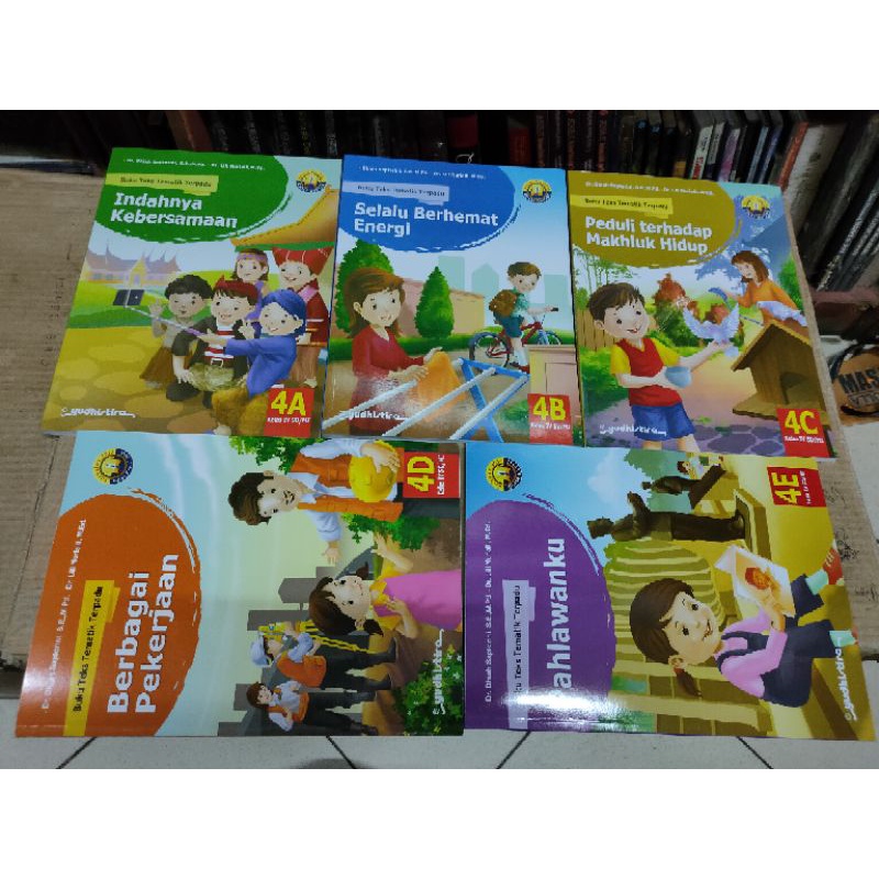 Buku Tematik SD kelas 4 ABCDE Yudhistira