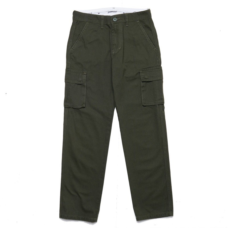 INSURGENT CLUB - LONG CARGO OLIVE PANTS