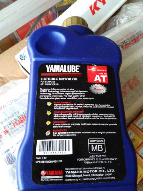 Oli mesin  yamaha super matic uk.1 liter..untuk motor matic yamaha NMX.LEXY.AEROX