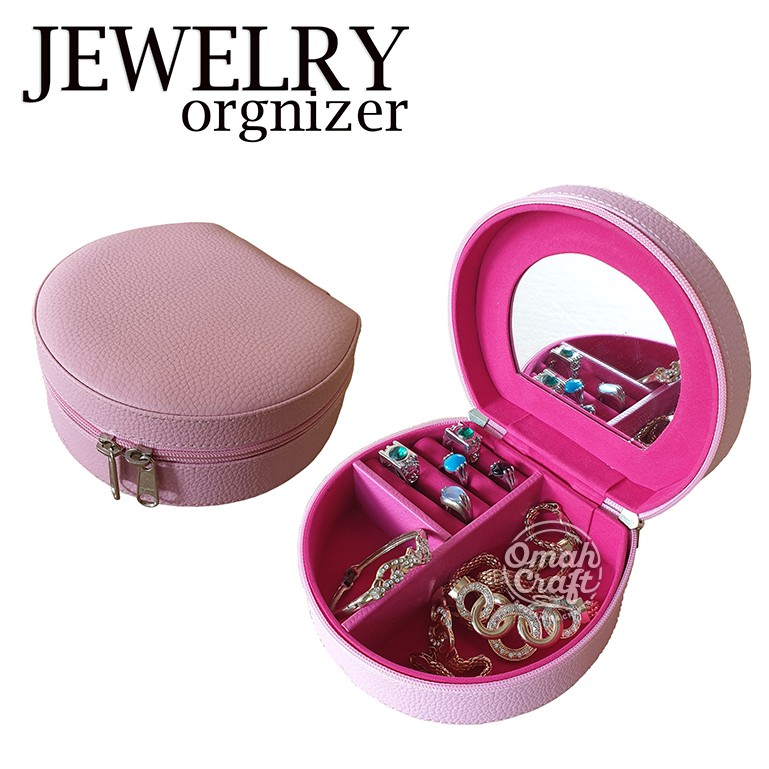 PROMO TERMURAH - Mini Jewelry Case kotak Tempat Perhiasan Cincin Gelang