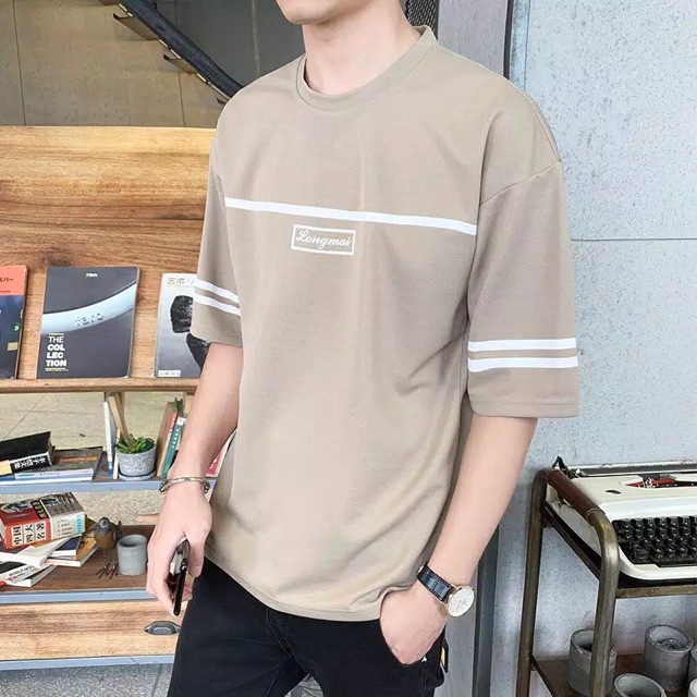 BAJU ATASAN KAOS COWOK PRIA LENGAN PENDEK LONGMAI FASHION TRENDI KEKINIAN