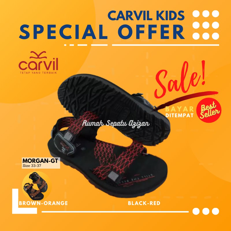 Carvil Morgan GT | sendal gunung Anak Laki laki carvil Original 100%