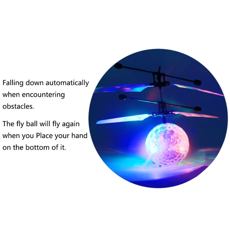 Mary Flash Flying Infrared Induction Colorful LED Disco RC Helikopter Mainan Anak