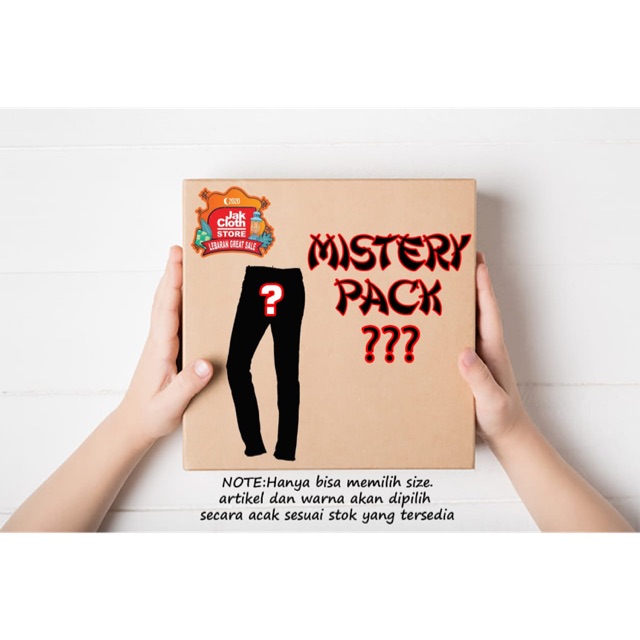 Celana Panjang Chino atau Cargo atau Denim Mistery Pack Original Lokal brand Jakcloth