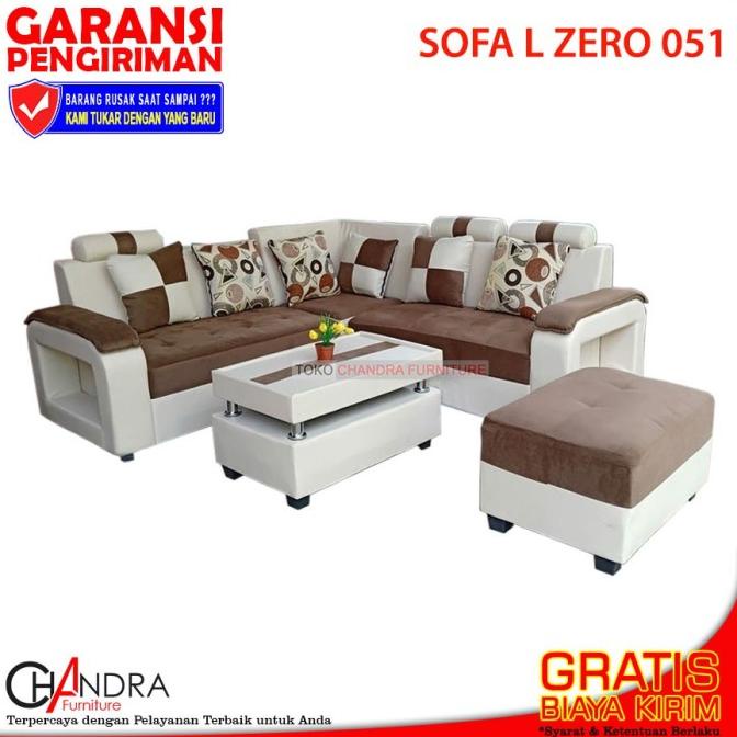 

SOFA L ZERO 051 POUF MEJA SUPER MEWAH BERGARANSI FVF152CX2