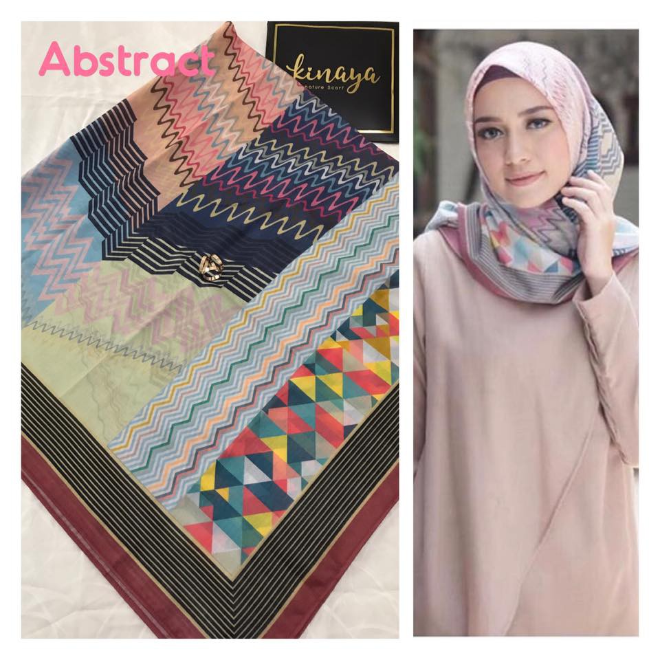 Kinaya Voal Scarf Abstract ♥️PO 10 days