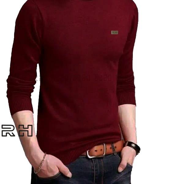 ♥ Baju rajut kerah tinggi/sweater rajut turtleneck pria/switer turtle neck/switer kerah tinggi ❈