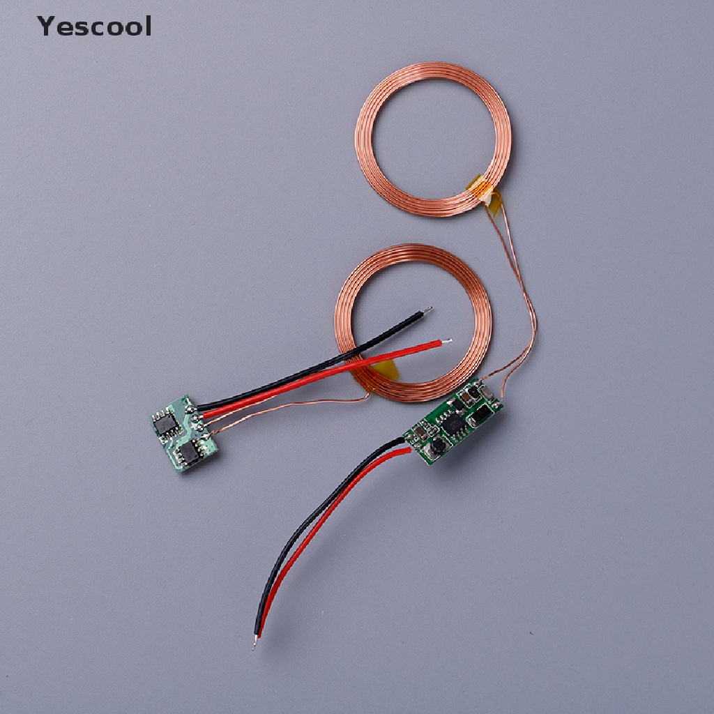 Yescool Modul transmitter charger wireless 5V + receiver power supply Induksi