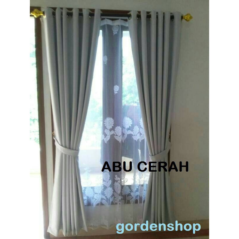  GORDEN  GORDYN POLOS BLACKOUT PINTU JENDELA ABU CERAH 