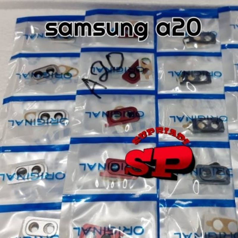 RING KAMERA LENSA KACA KSMERA BELAKANG HP SAMSUNG A20 A205