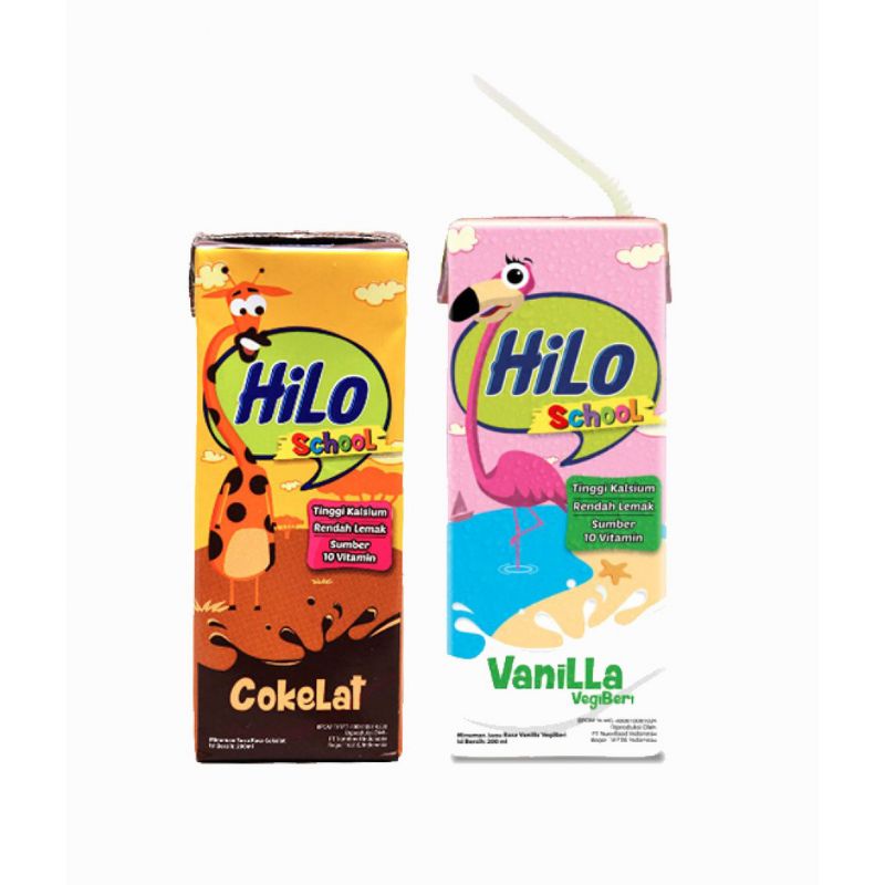 

Susu UHT Hilo Ready to Drink Susu UHT [200 mL] - Coklat / Vanila VegBery