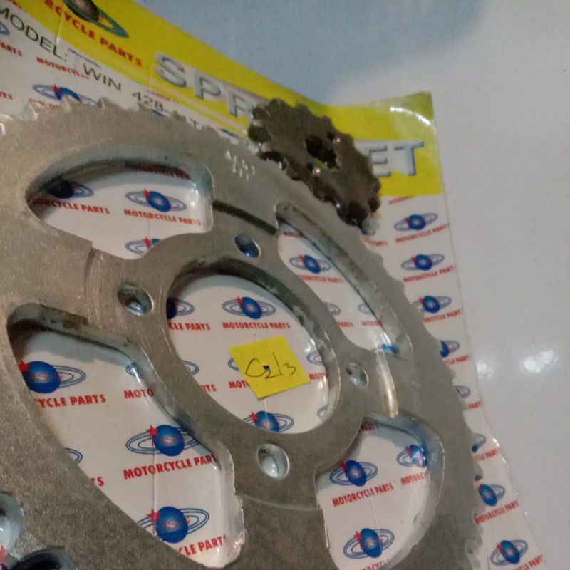Gear Gir Set Depan Belakang Honda WIN 100 WIN100 428 14-T 41-T Sprocket Girset Gearset-2