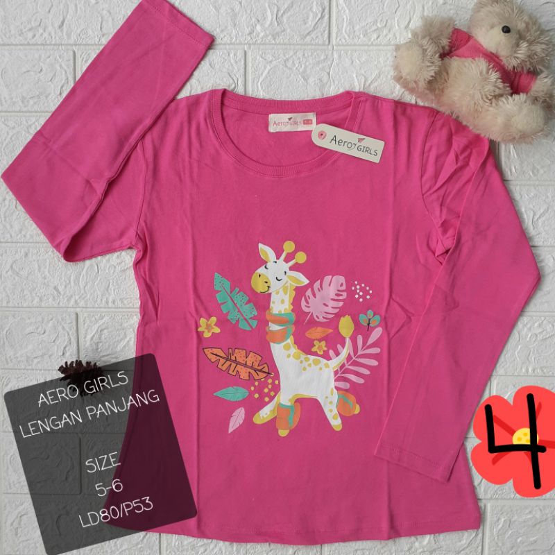 kaos anak cewek lengan panjang AERO GIRLS NEVADA