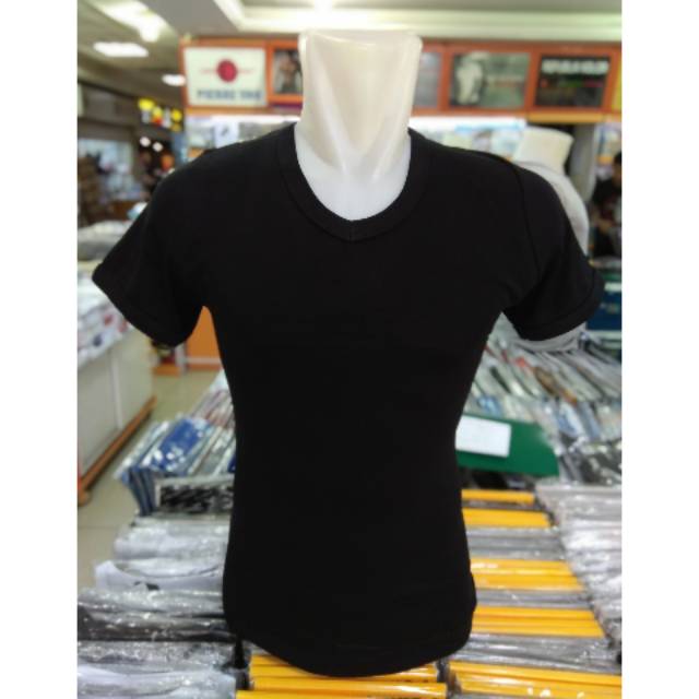 Kaos Dalam RIDER V-NECK R 222 BW HITAM ISI 1PCS