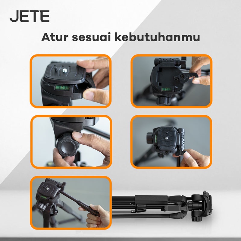 Tripod Kamera Tripod Vlog | Tripod Professional Kamera DSLR/Kamera Video JETE H11