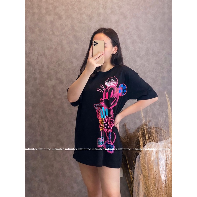 Kaos Oversize Wanita Atasan Wanita Jumbo Bahan Cotton Combed 30s