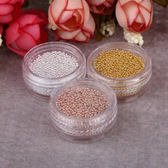 Micro Caviar Beads Dekorasi Aksesoris Kuku Henna