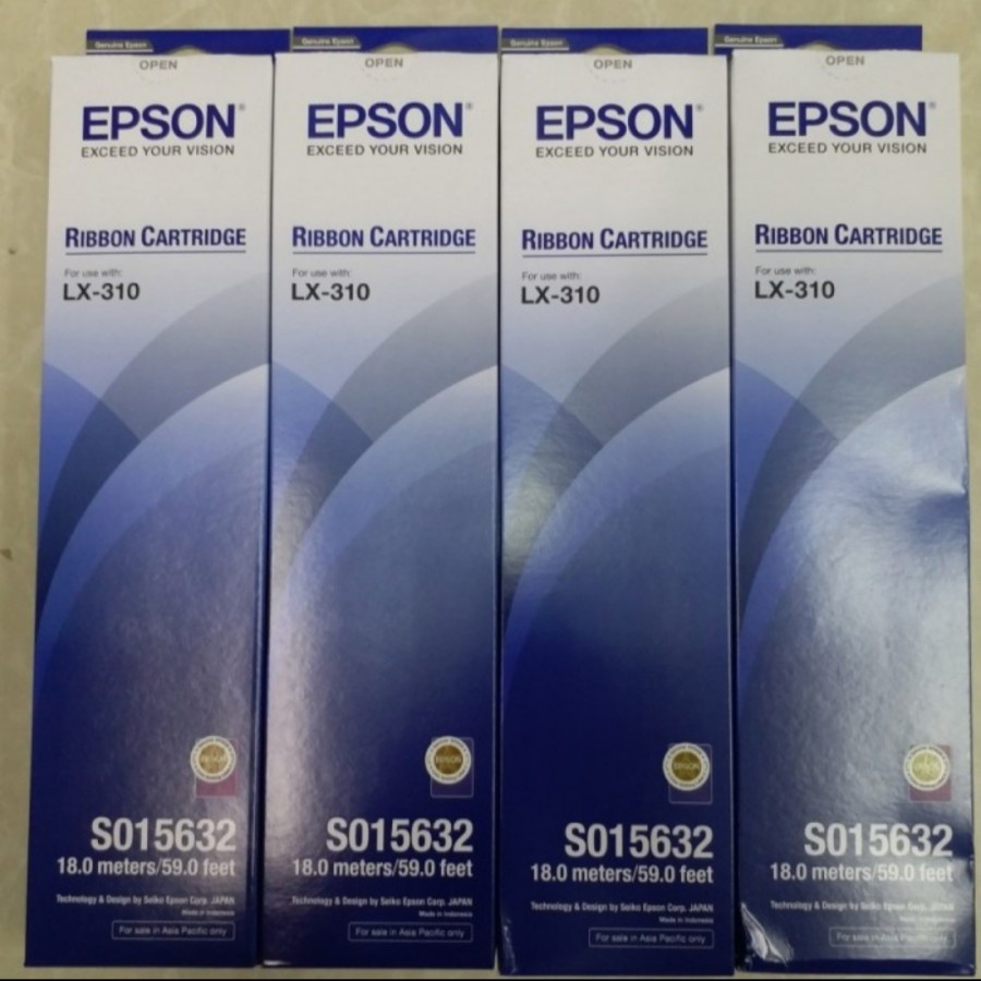 LX-310 SO15632 RIBBON CARTRIDGE EPSON LX 310 JAMIN ORIGINAL 100% SO 15632 - KATRID PITA EPSON LX310 S015632