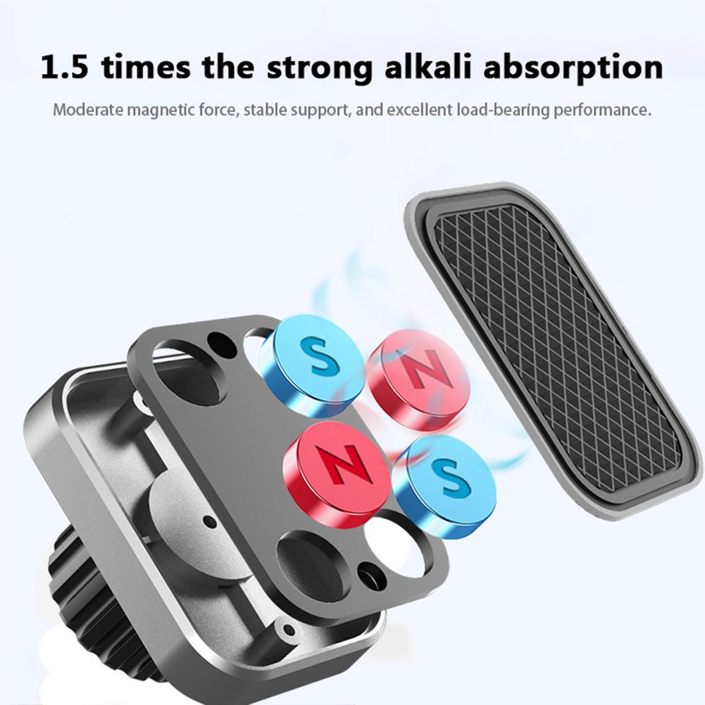 Bracket Dudukan Handphone Gps Magnetik Untuk Kisi Ac Mobil