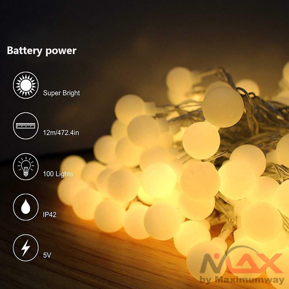 Lampu LED Tumblr Natal / Hias Bulat / Dekorasi Model Bola / Kelereng / Anggur 40LED 6M Lampu Hias MALAM ROMANTIS tenaga baterai Special Light String Ball String Lights USB/Battery Flash Christmas Fairy Garlands Outdoor Waterproof For Holiday Party