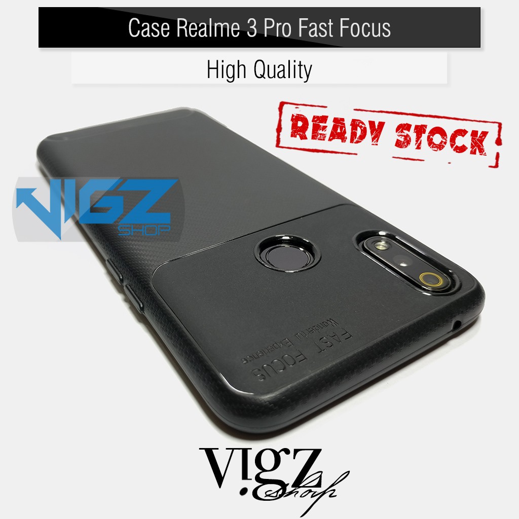 Case Silikon Case Realme 3 Pro Fast Focus Black High Quality