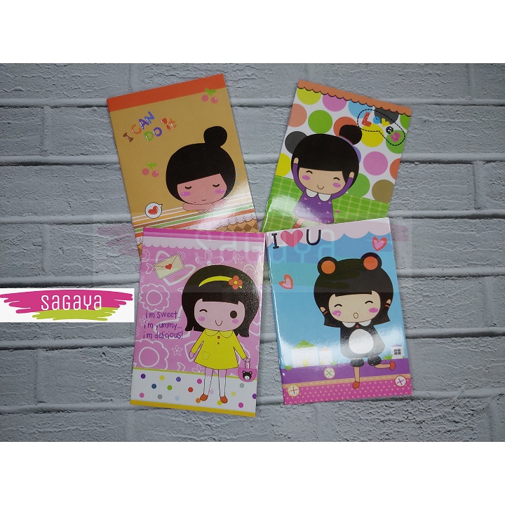 

buku tulis mini / mini note dengan gambar lucu dan warna menarik